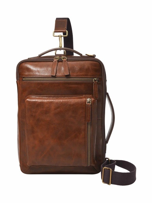 Fossil Buckner Brown Laptop Bags MBG9598222