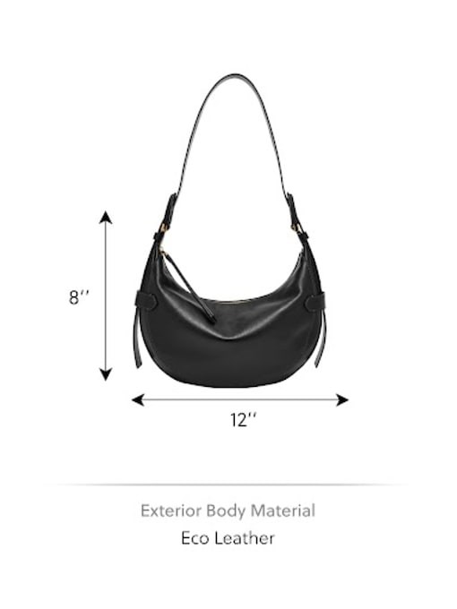 Fossil Harwell Black Hobo Bag ZB1847001