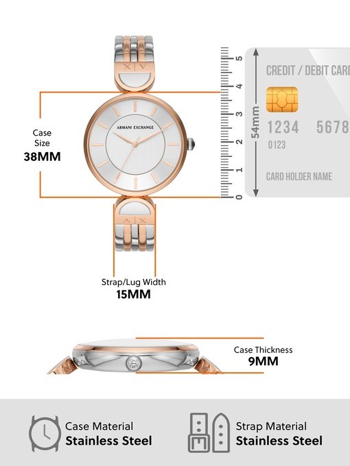Armani Exchange Two Tone Watch AX5383