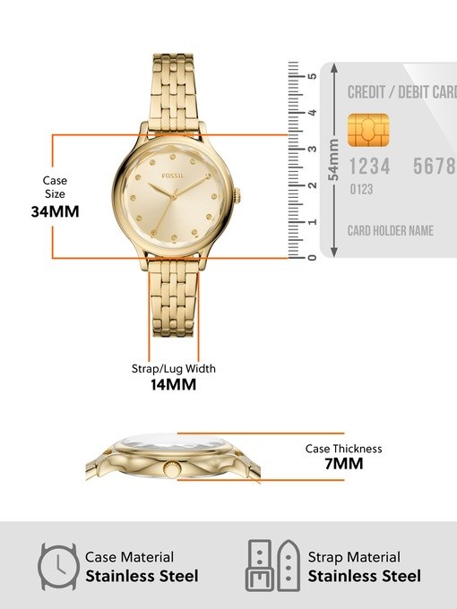Fossil Laney Gold Watch BQ3863