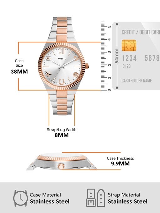 Fossil Scarlette Two Tone Watch ES5261