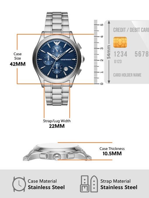 Emporio Armani Silver Watch AR11528