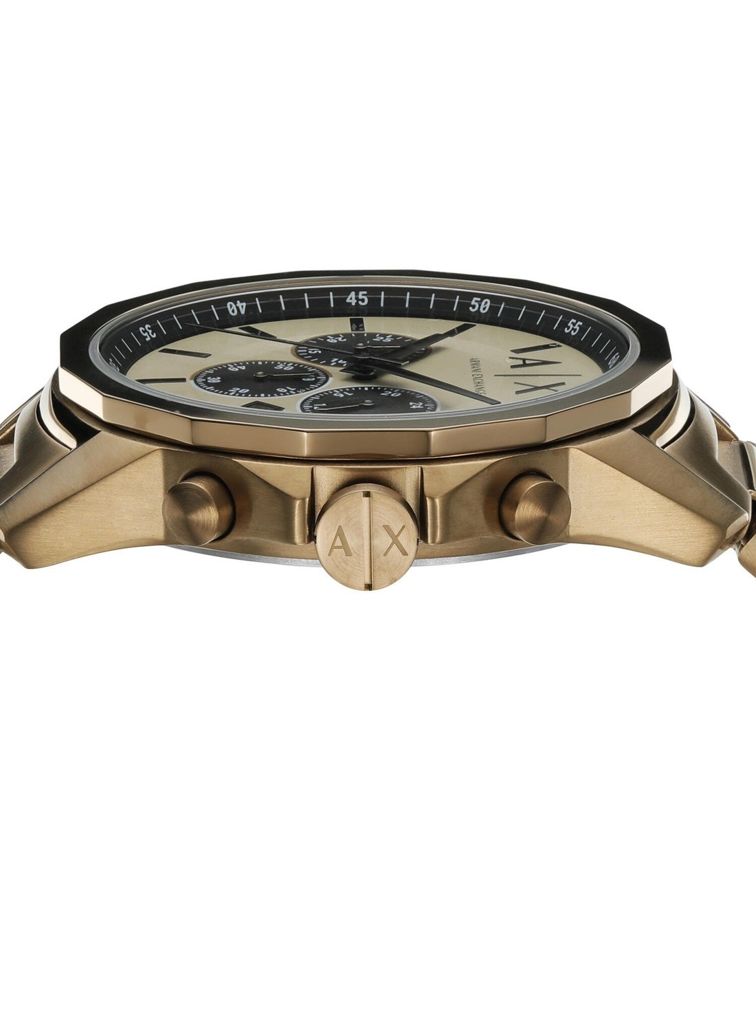 Armani Exchange Black Dial Gold PVD Men's Watch AX2122 - Walmart.com