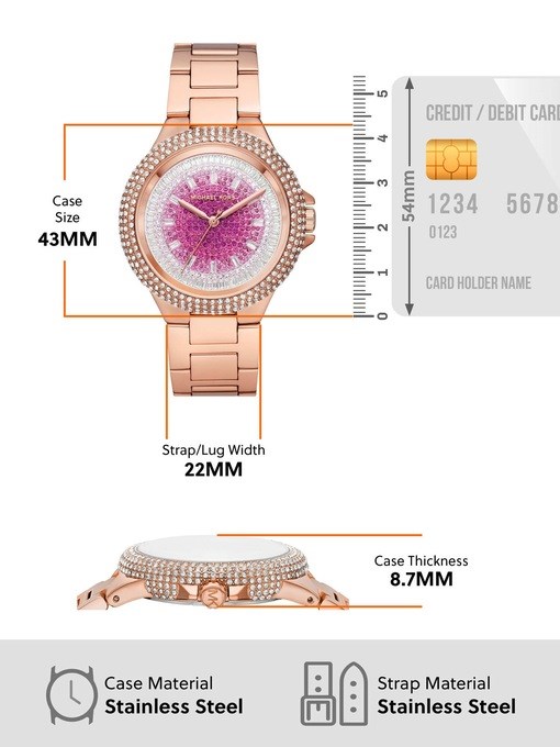 Michael Kors Camille Rose Gold Watch MK7340