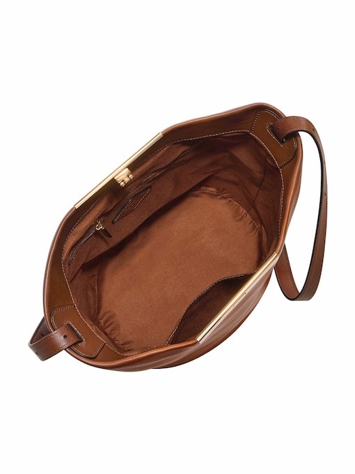 Fossil Penrose Brown Bucket Bag ZB1865200