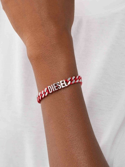 Diesel Steel Red Bracelet DX1415040