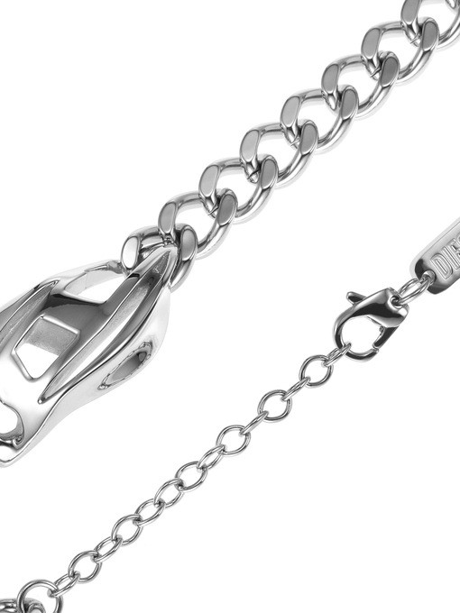 Diesel Steel Silver Necklace DX1412040