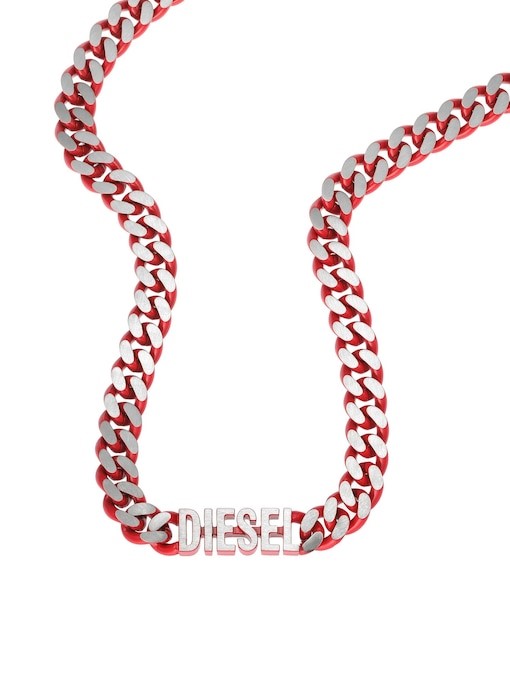 Diesel Steel Red Necklace DX1416040