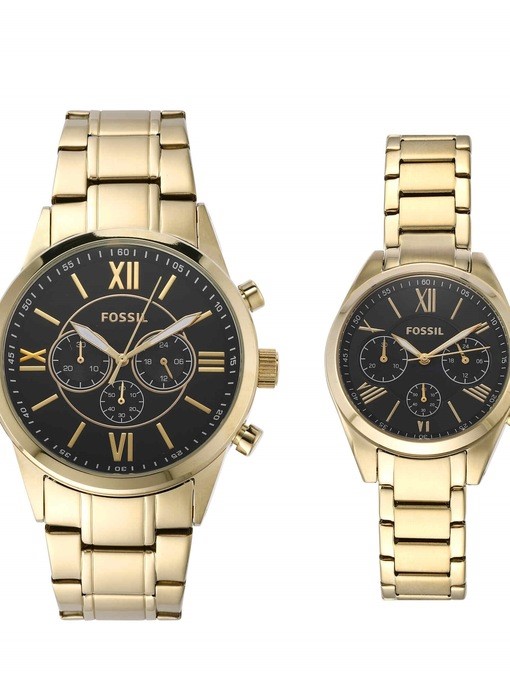 Fossil Modern Courier Gold Watch Set BQ2400SET