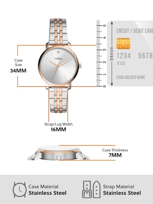 Fossil Lexie Luther Two Tone Watch BQ3568