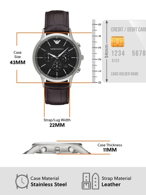 Emporio Armani Brown Watch AR2482