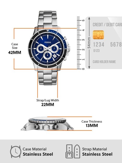 Fossil Briggs Silver Watch CH2927