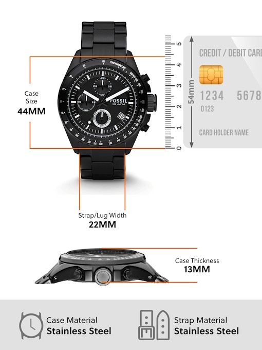 Fossil Decker Black Watch CH2601