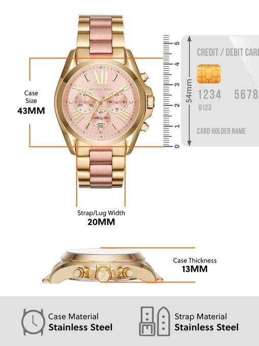 Michael Kors Bradshaw Two Tone Watch MK6359