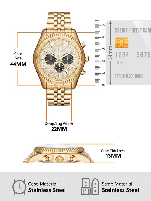 Michael Kors Lexington Gold Watch MK7333