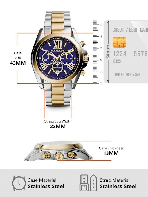 Michael Kors Bradshaw Two Tone Watch MK5976