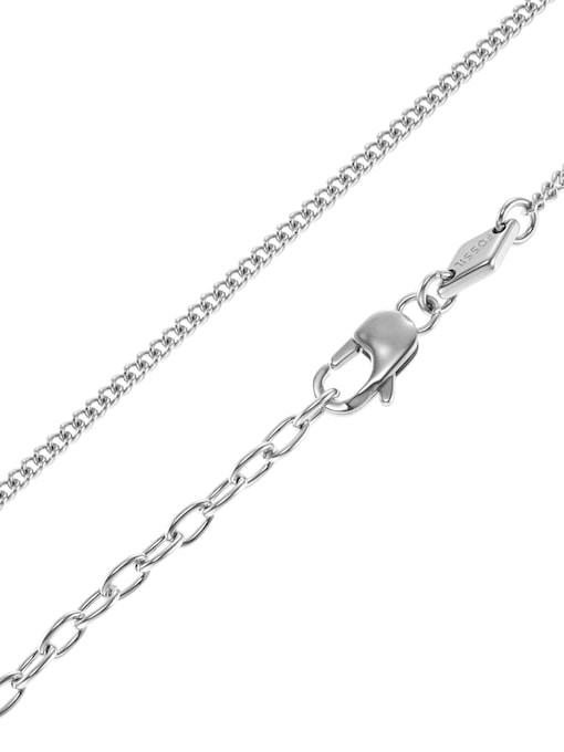 Fossil Vintage Casual Silver Necklace JF03988040