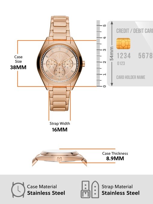 Armani Exchange Rose Gold Watch AX5658