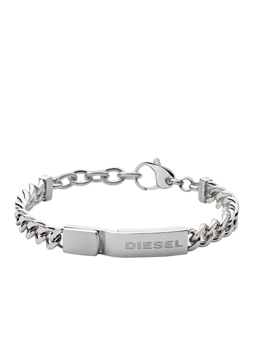 Diesel Stacked Silver Bracelet DX0966040