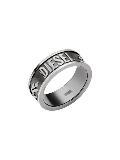 Diesel Steel Gunmetal Ring DX1108060