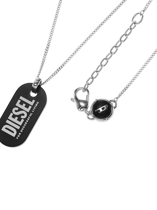Diesel Single Dogtags Black Necklace DX1349040