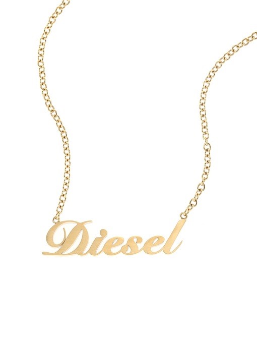 Diesel Steel Gold Necklace DX1372710
