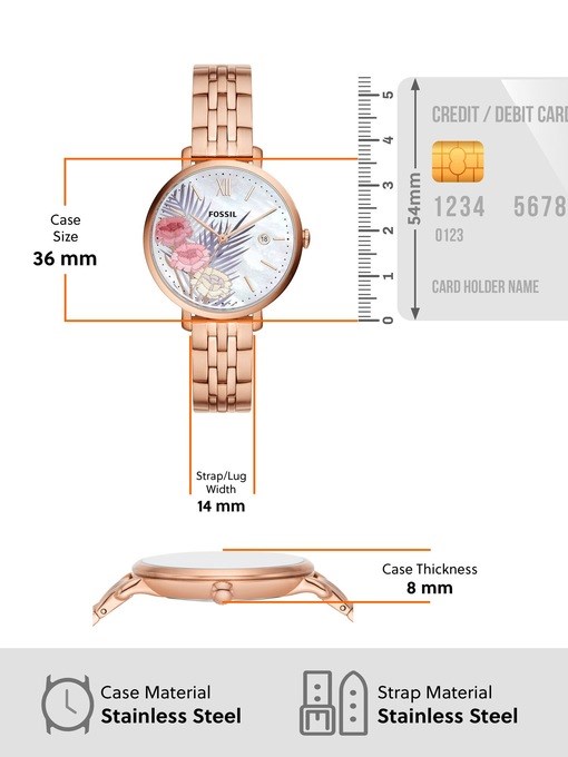 Fossil Jacqueline Rose Gold Watch ES5275