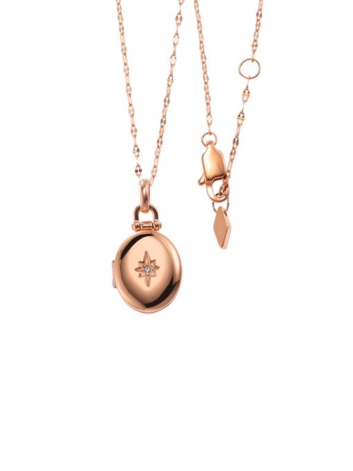 Fossil Jewelry Rose Gold Pendant JF04429791