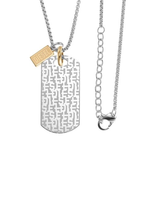 Diesel Single Dogtags Silver Pendant DX1431931