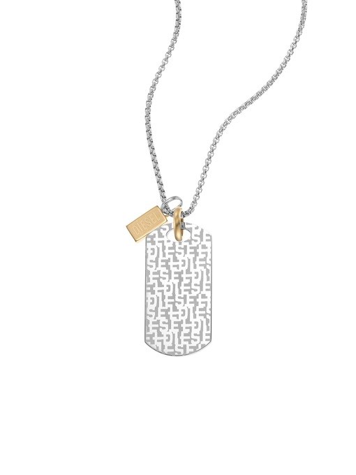 Diesel Single Dogtags Silver Pendant DX1431931