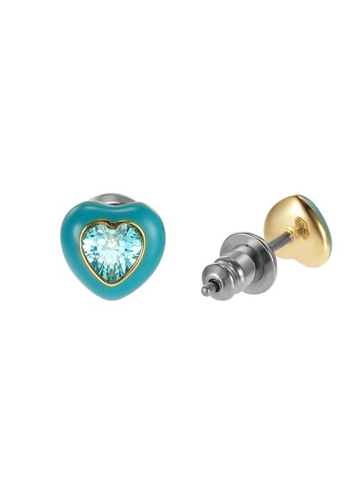 Color Pop Blue Heart Stud Earrings Color Pop Blue Heart Stud Earrings