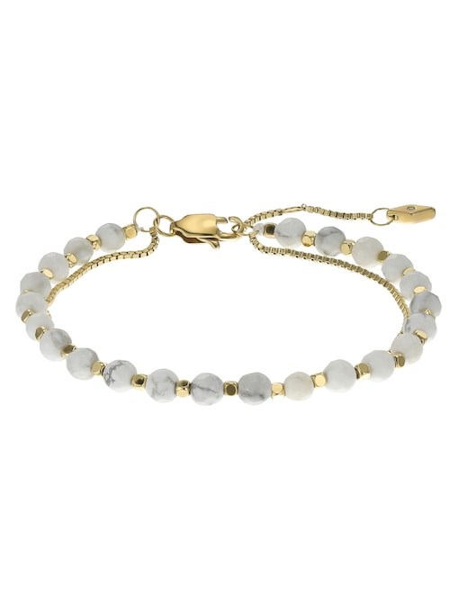 Fossil Jewelry White Bracelet JF04443710 Fossil Jewelry White Bracelet JF04443710