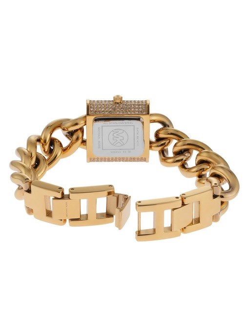 Michael Kors Mk Chain Lock Gold Watch MK4711