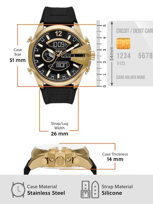 Diesel Mega Chief Black Watch DZ4634