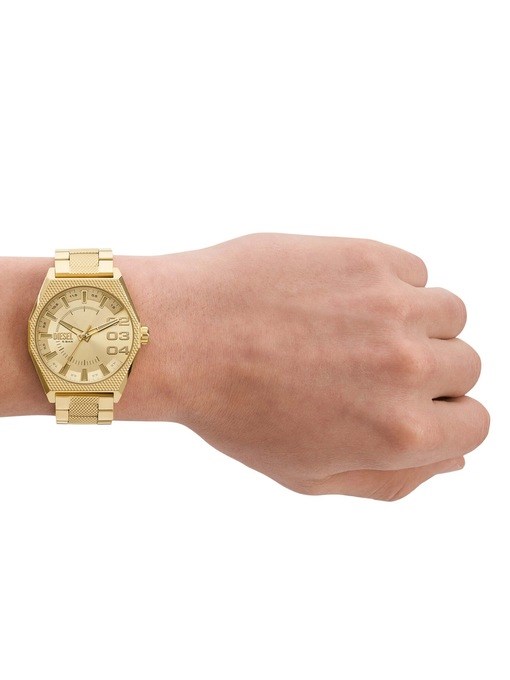 Diesel Scraper Gold Watch DZ2173