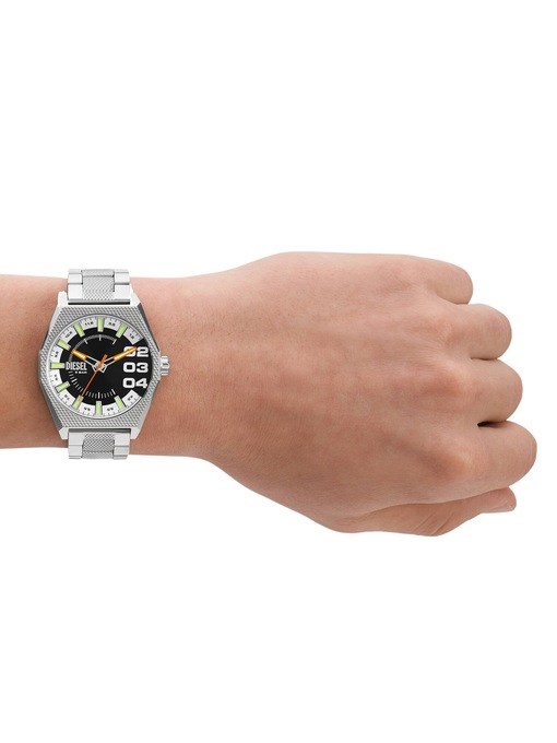 Diesel Scraper Silver Watch DZ2172