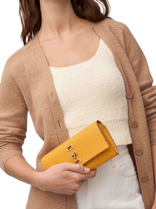 Fossil Penrose Yellow Crossbody Bag ZB1885700