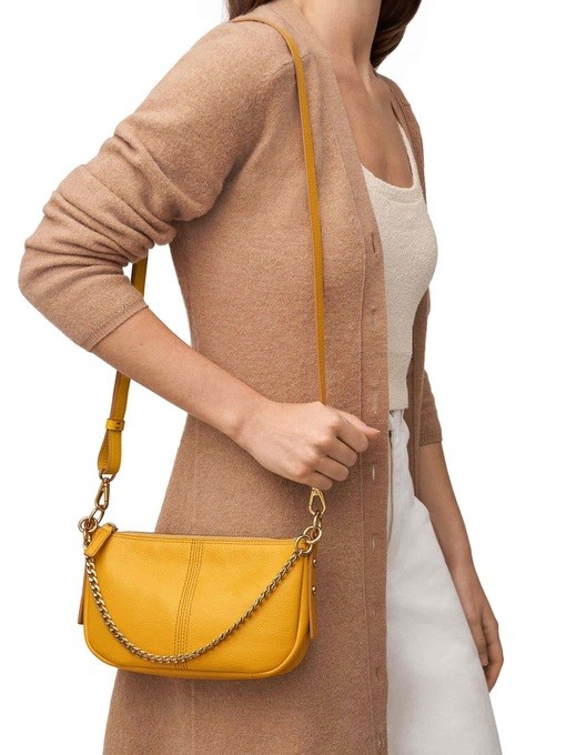 Fossil Jolie Yellow Shoulder Bag ZB1877700