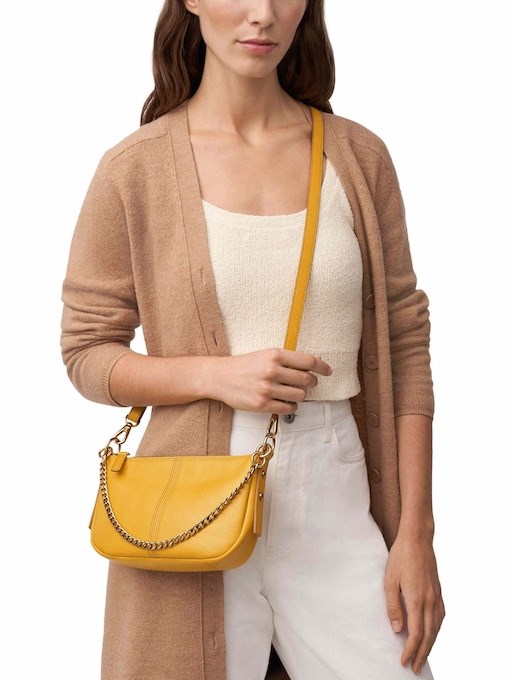 Fossil Jolie Yellow Shoulder Bag ZB1877700