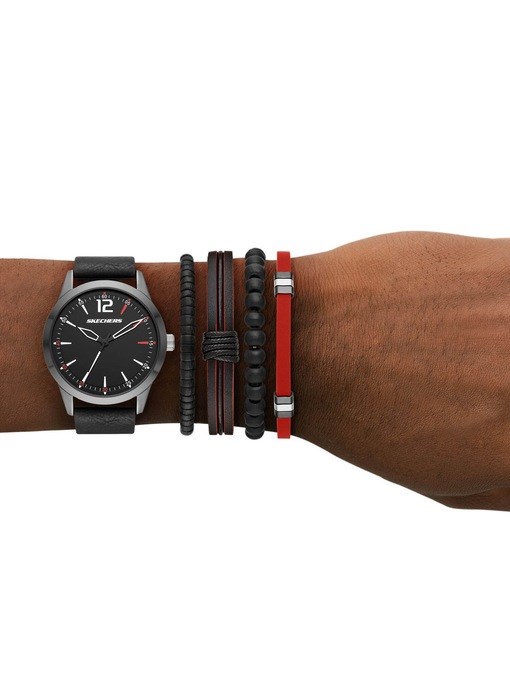 Skechers Gift Sets Black Watch SR9066 Skechers Gift Sets Black Watch SR9066