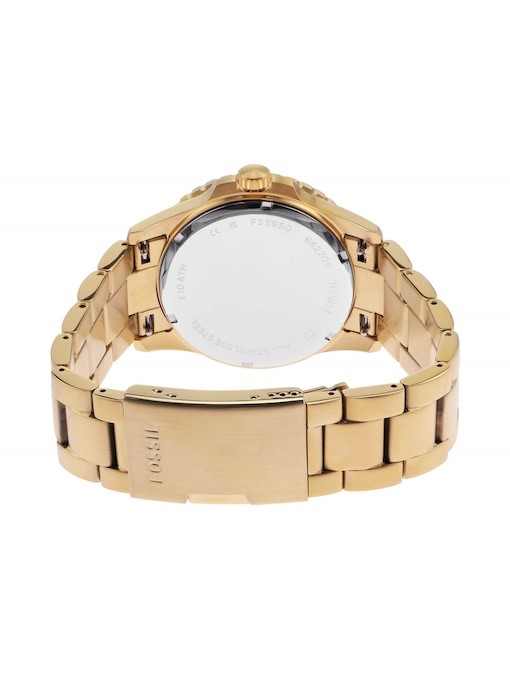 Fossil Fossil Blue Gold Watch FS5950