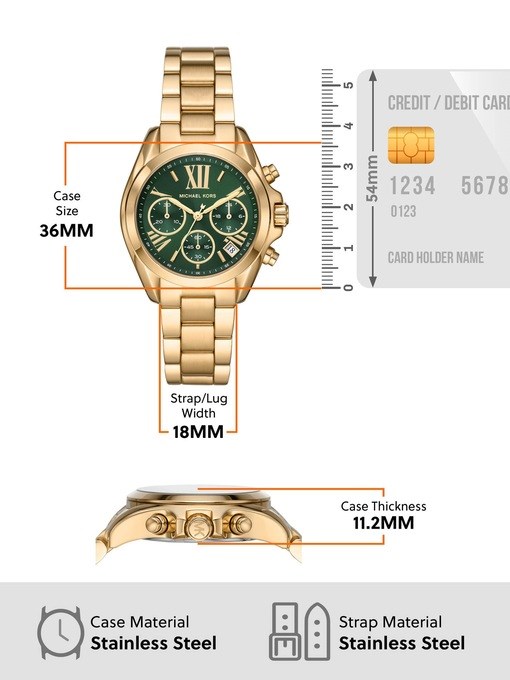 Michael Kors Bradshaw Gold Watch MK7257