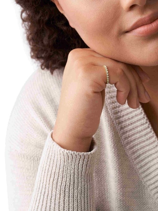 Fossil Vintage Iconic Gold Ring JF03749710 Fossil Vintage Iconic Gold Ring JF03749710