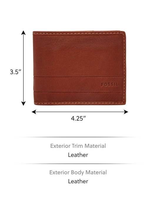 Fossil Lufkin Brown Wallet SML1390210