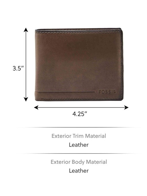 Fossil Allen Brown Card Case SML1549201 Fossil Allen Brown Card Case SML1549201