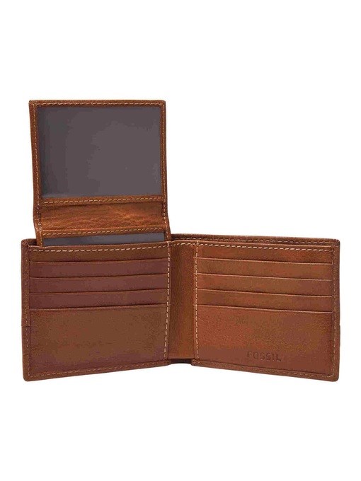 Fossil Lufkin Brown Wallet SML1394210 Fossil Lufkin Brown Wallet SML1394210