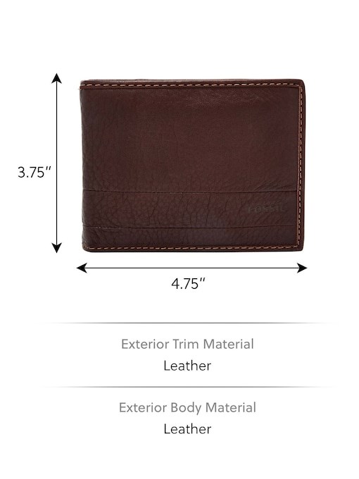 Fossil Lufkin Brown Wallet SML1391201