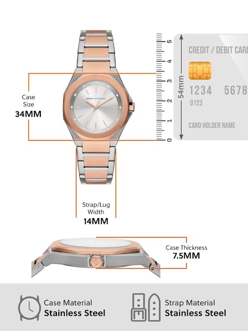 Armani Exchange Two Tone Watch AX4607