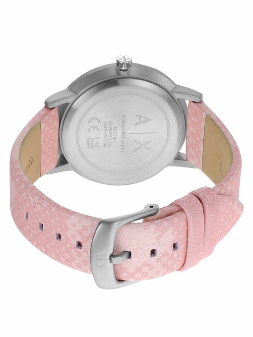 Armani Exchange Pink Watch AX5590