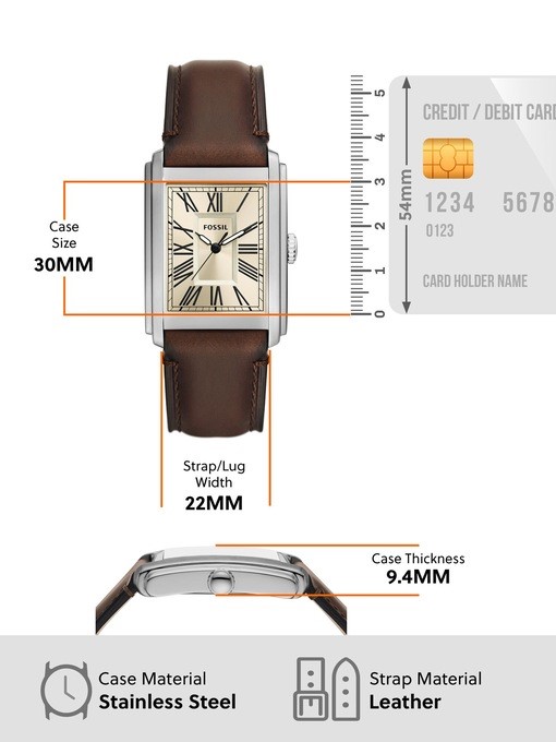 Fossil Carraway Brown Watch FS6012